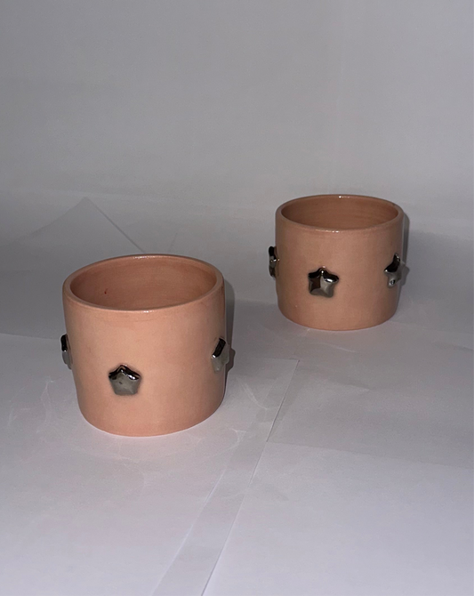 Pink platinum star cup