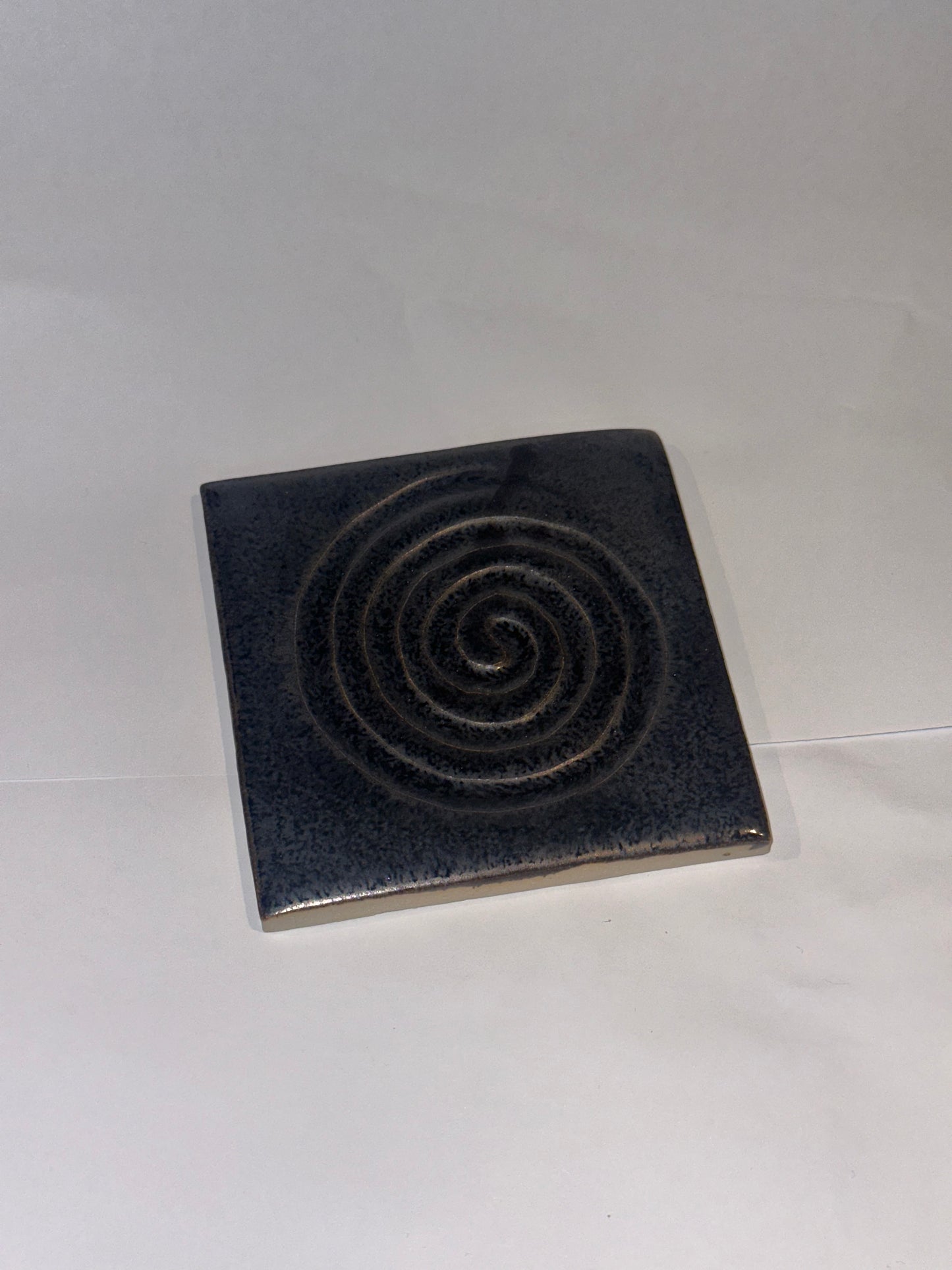 Spiral engraved coaster