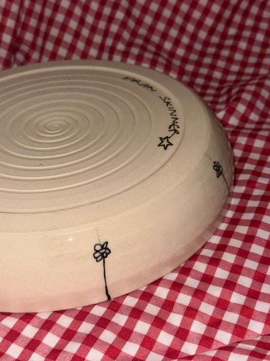 Webby chip and dip bowl