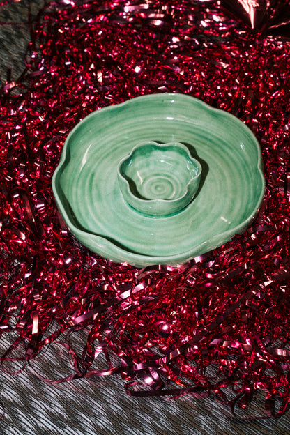 Faerie chip and dip bowl