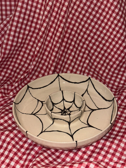 Webby chip and dip bowl