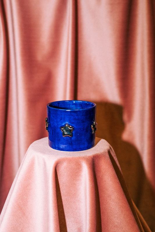 Blue platinum star cup