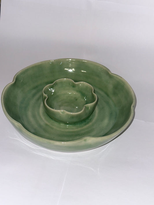 Faerie chip and dip bowl