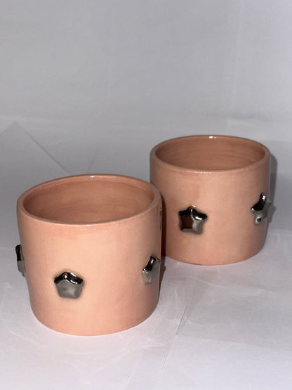Pink platinum star cup
