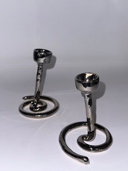 Chrome portal candlestick