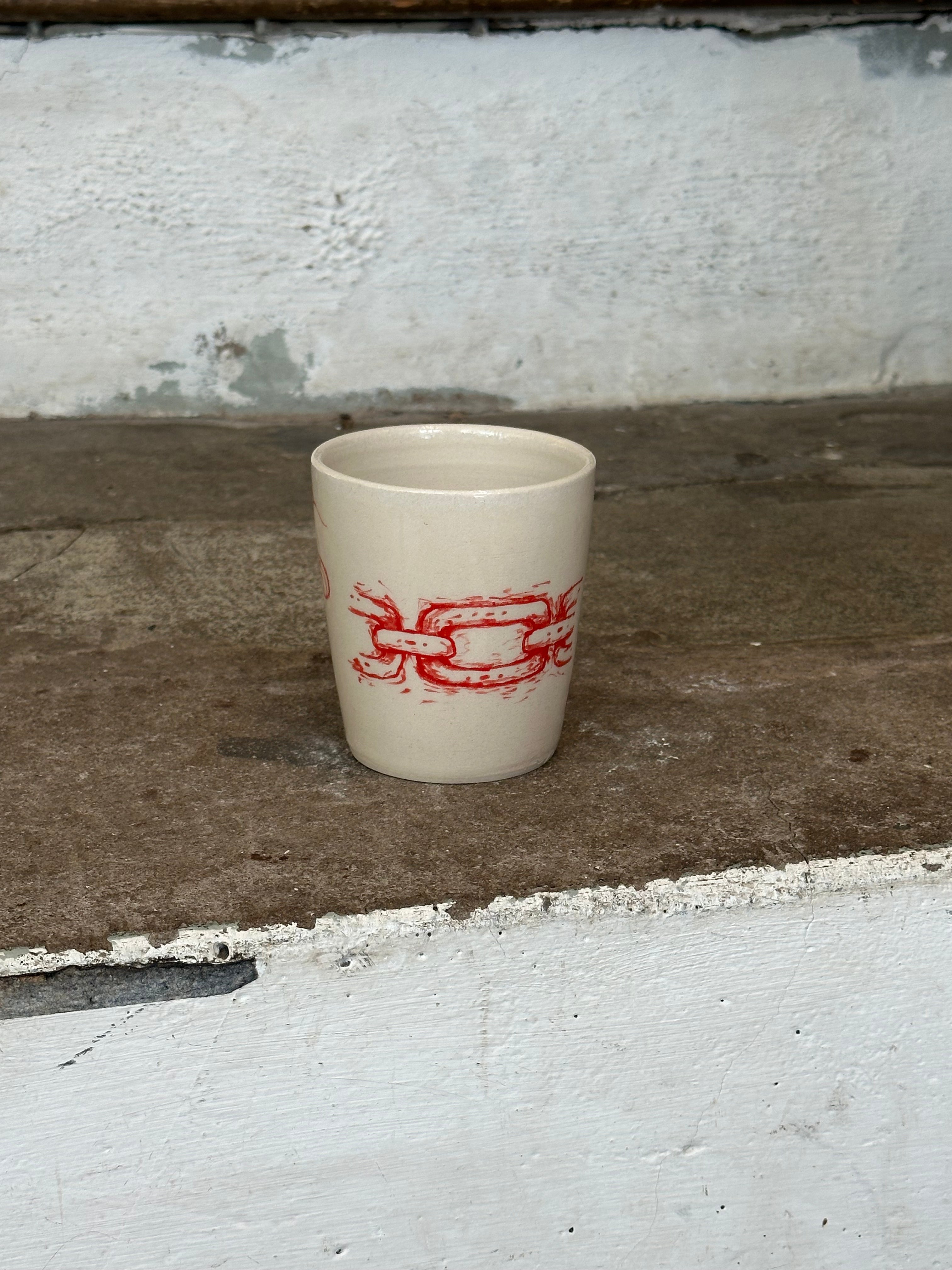 Triple motif mug