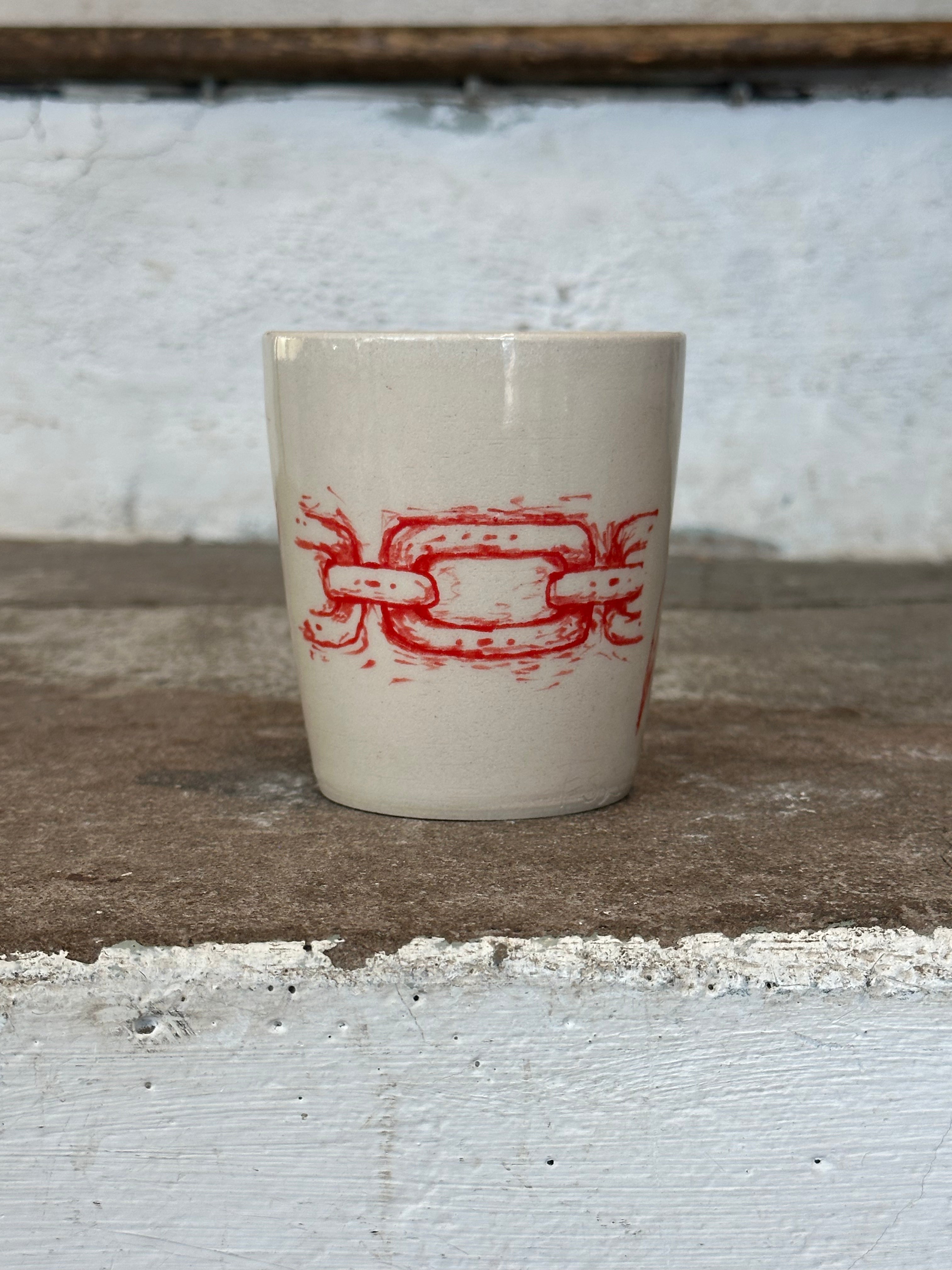 Triple motif mug